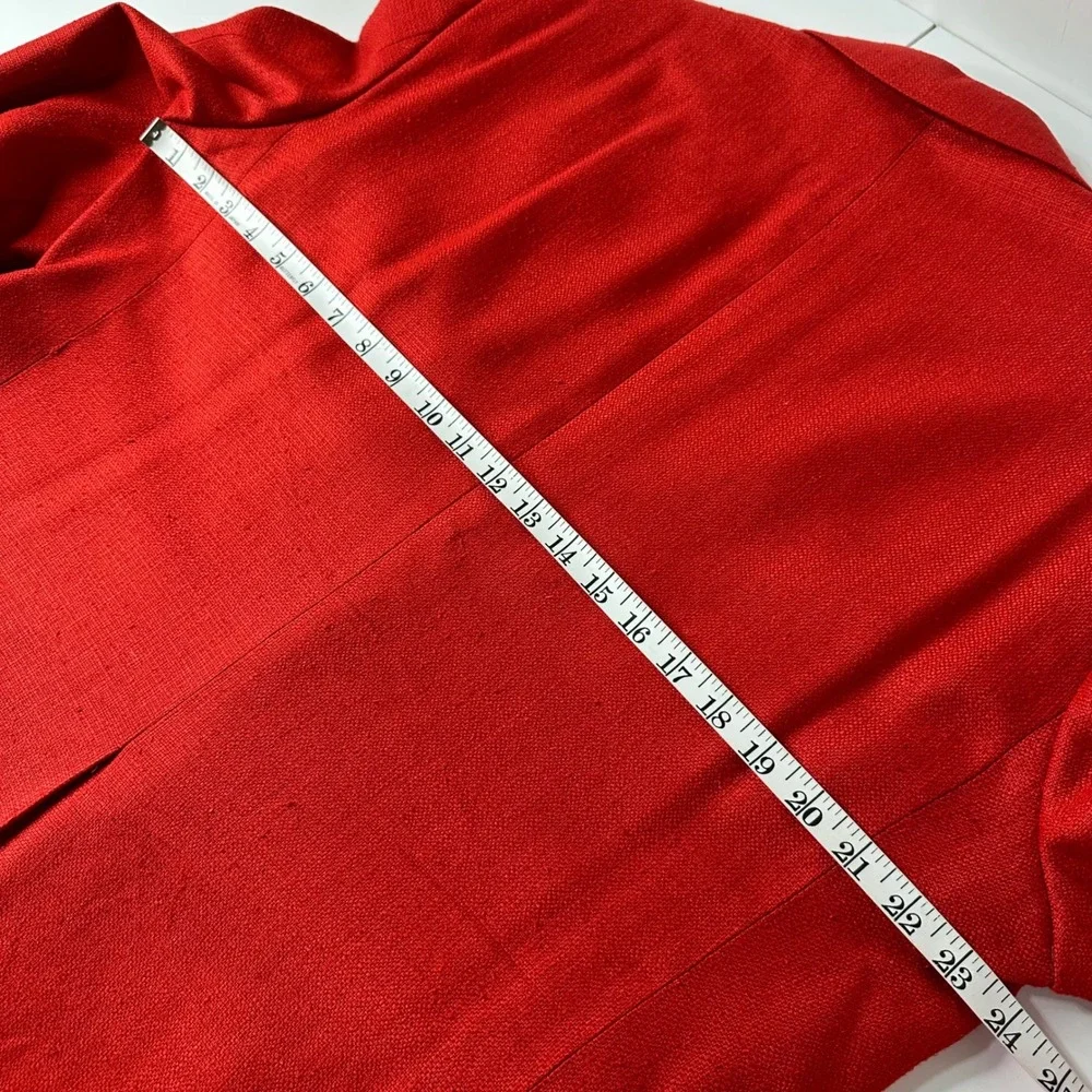 Vtg Laughton Hunter Red Blazer Sport Coat Suit Jacket Textured 2 Button Mens 44